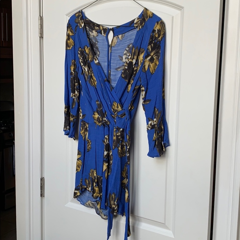 Free People small royal blue romper